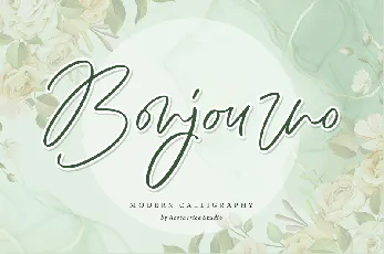 Bonjourno font