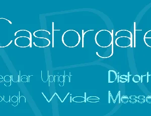 Castorgate font