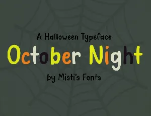 October Night font