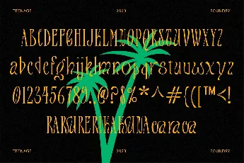 Teenage Tropics font