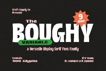 Boughy font