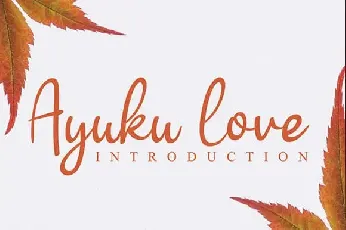 Ayuku love Script font