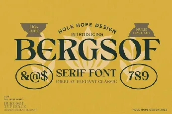 Bergsof font