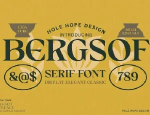 Bergsof font