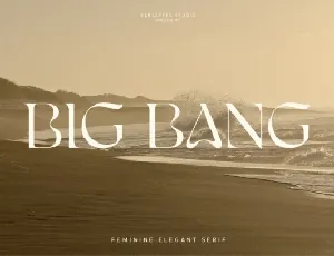 Big Bang font