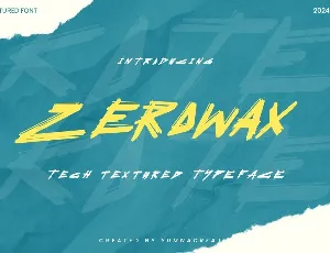 Zerowax font