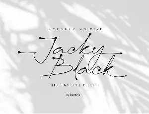 Jacky Black font