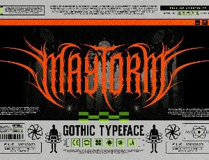 Maytorm font