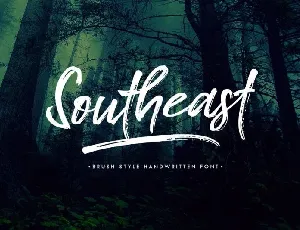 Southeast Brush font