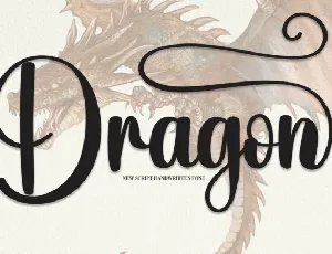 Dragon Script font