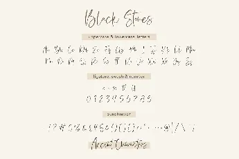 Black Stones font