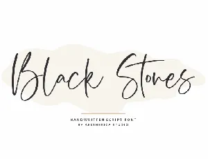 Black Stones font