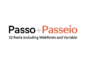 Passo & Passeio Family font