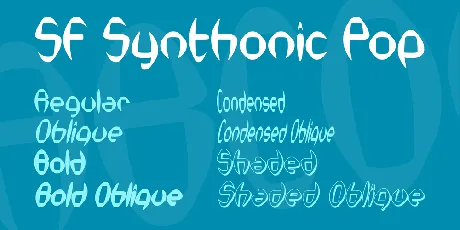 SF Synthonic Pop font