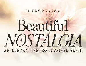 Beautiful Nostalgia font