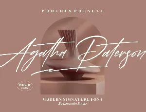 Agatha Paterson â€“ Modern Signature font