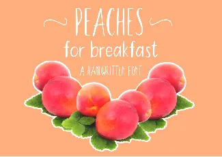 Peaches For Breakfast font