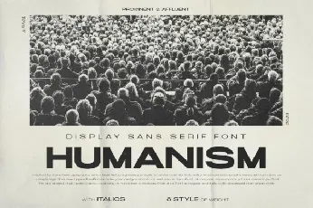 Humanism Family font