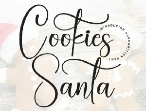 Cookies Santa Script font