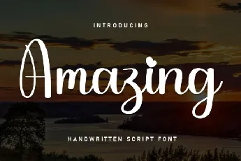 Amazing Script font