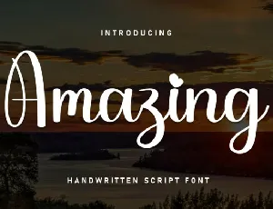 Amazing Script font