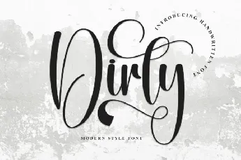 Dirty Calligraphy font