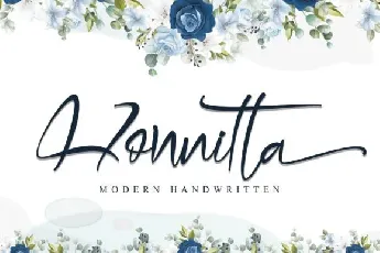 Honnitta Calligraphy font