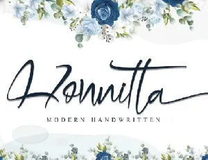 Honnitta Calligraphy font