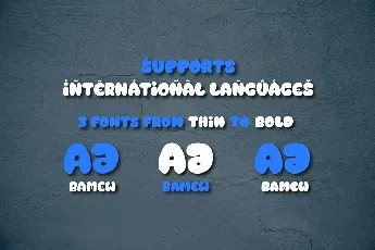 BAMEW font