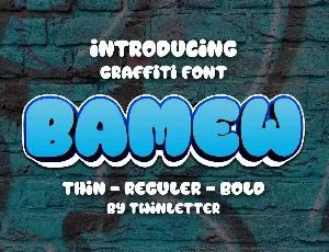 BAMEW font