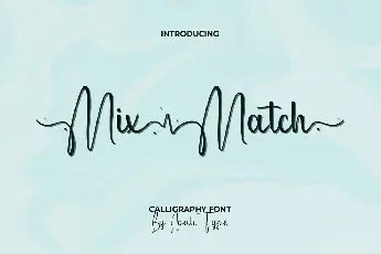 Mix Match Demo font