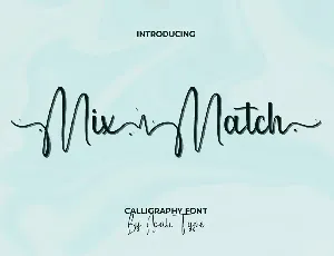 Mix Match Demo font