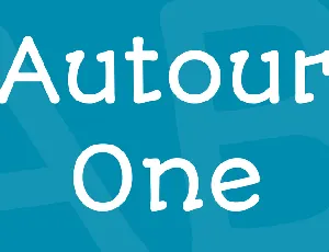 Autour One font