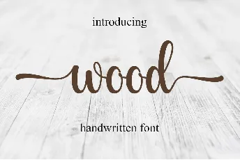 Wood font