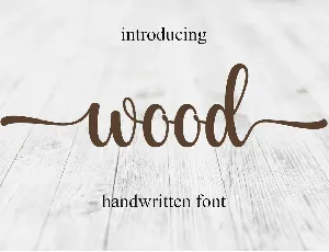 Wood font