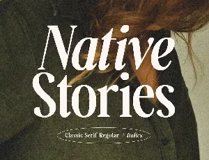 Native Stories font