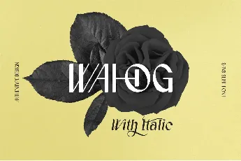 Wahog font