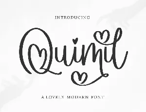 Quimil font