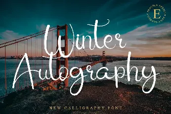 Winter Autography font