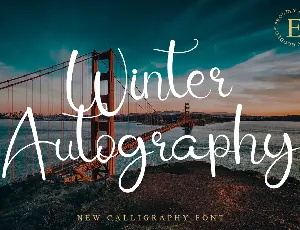 Winter Autography font