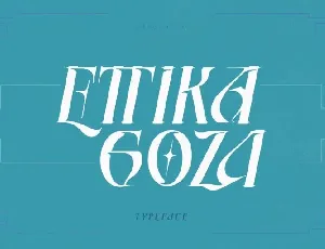 Ettika Goza font