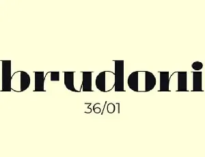 Brudoni Serif font