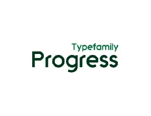 Progress font