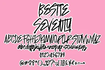 Bestie Seventy font