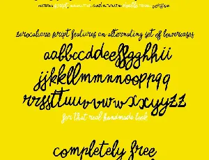 Zerocalcare Free font