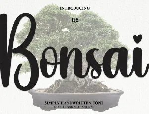 Bonsai Script font