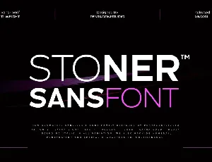 StonerDemo font