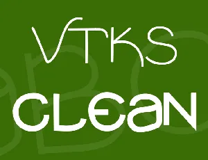 VTKS clean font