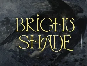 Bright shade font