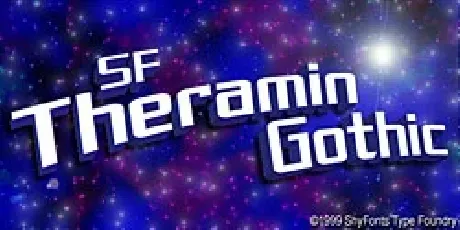 SF Theramin Gothic font